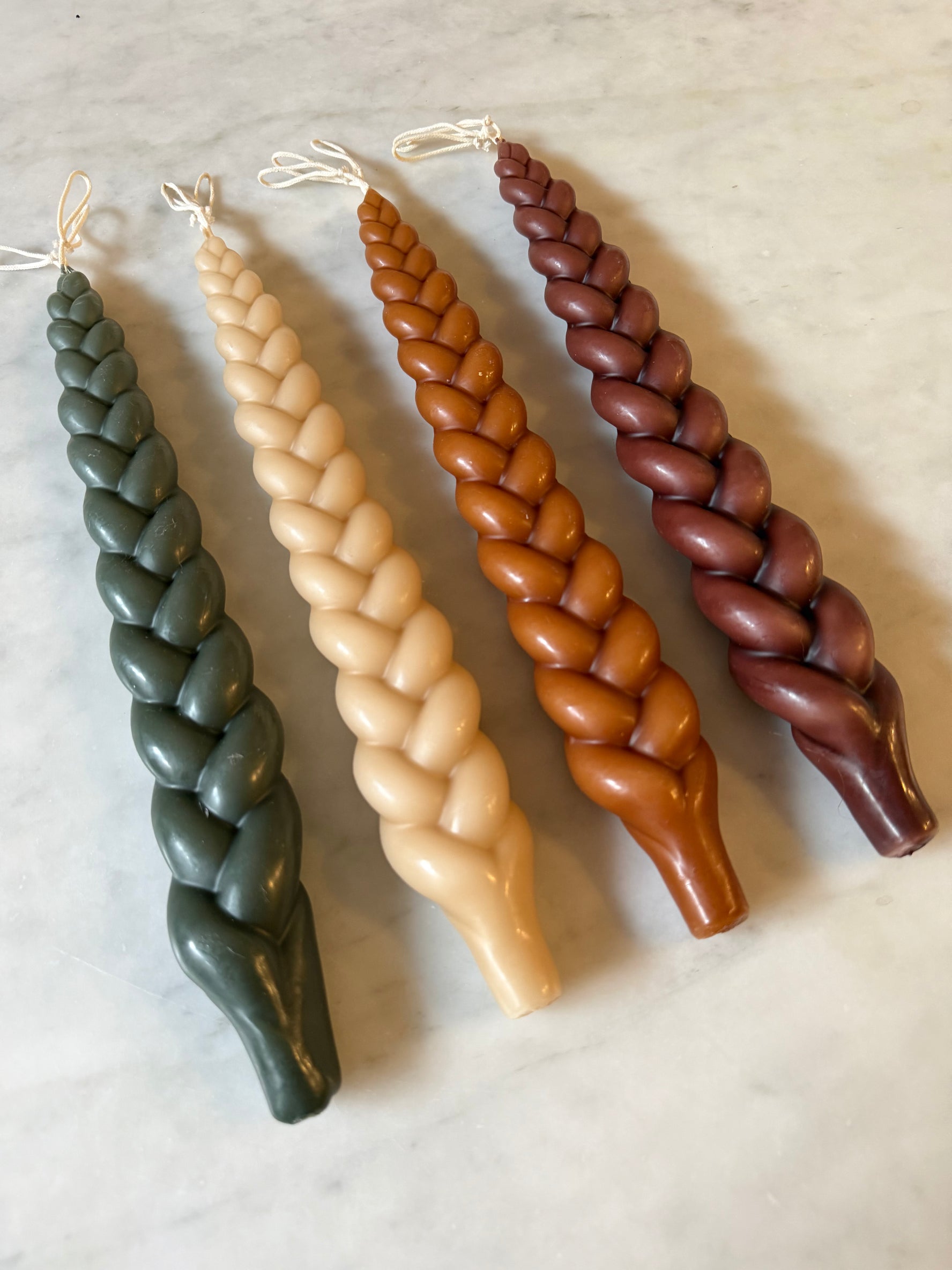 The Plait Candle - Large Handmade Beeswax