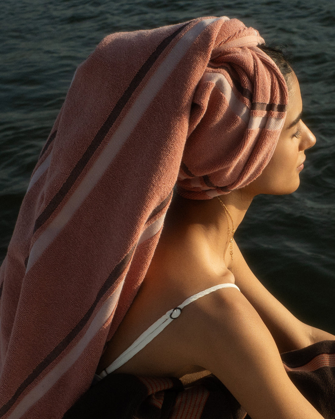 Købn Beach / Bath Towel - Clay